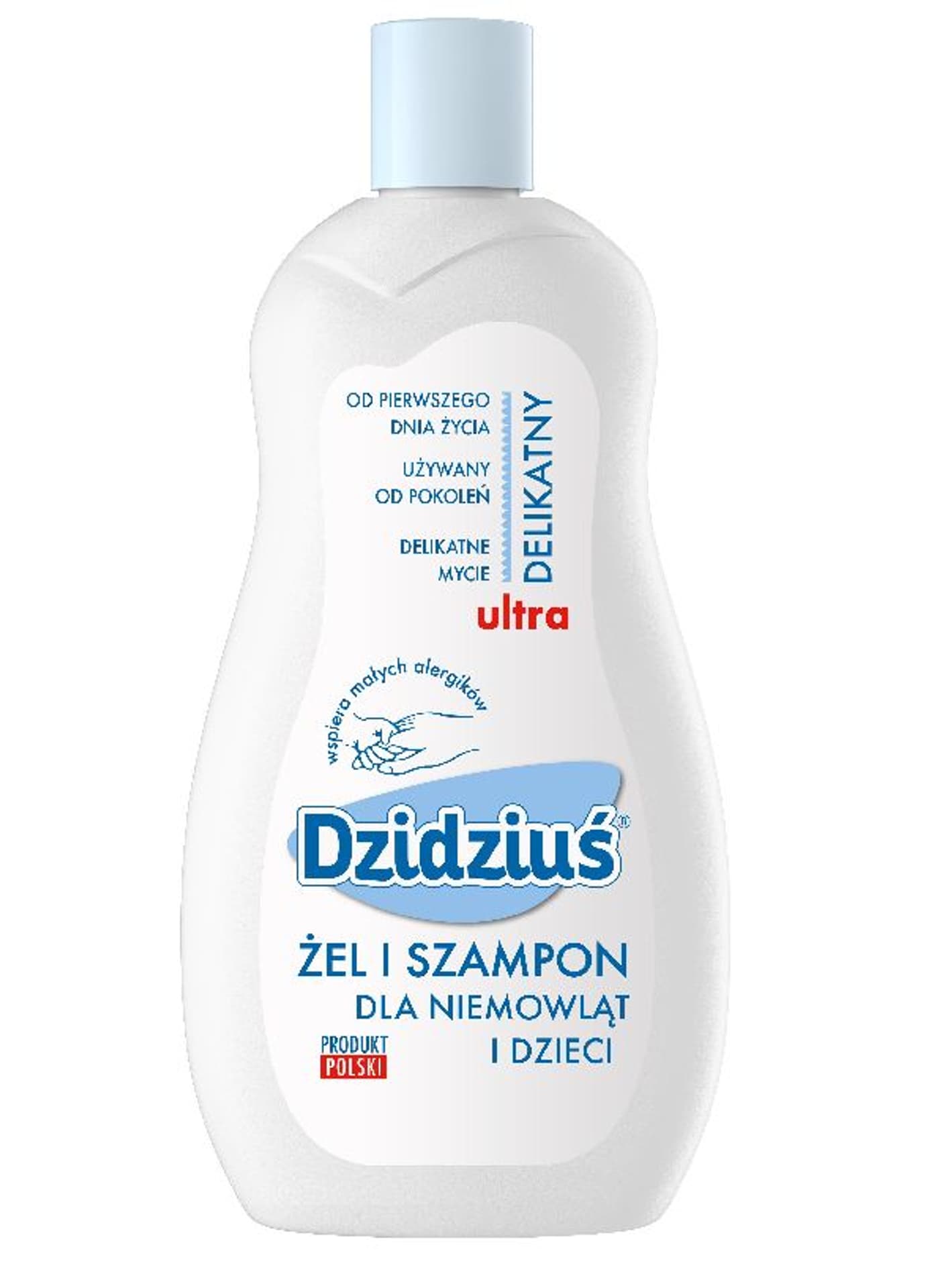 

Dzidziuś Żel Szampon dla niemowląt i dzieci z proteinami pszenicznymi 500ml