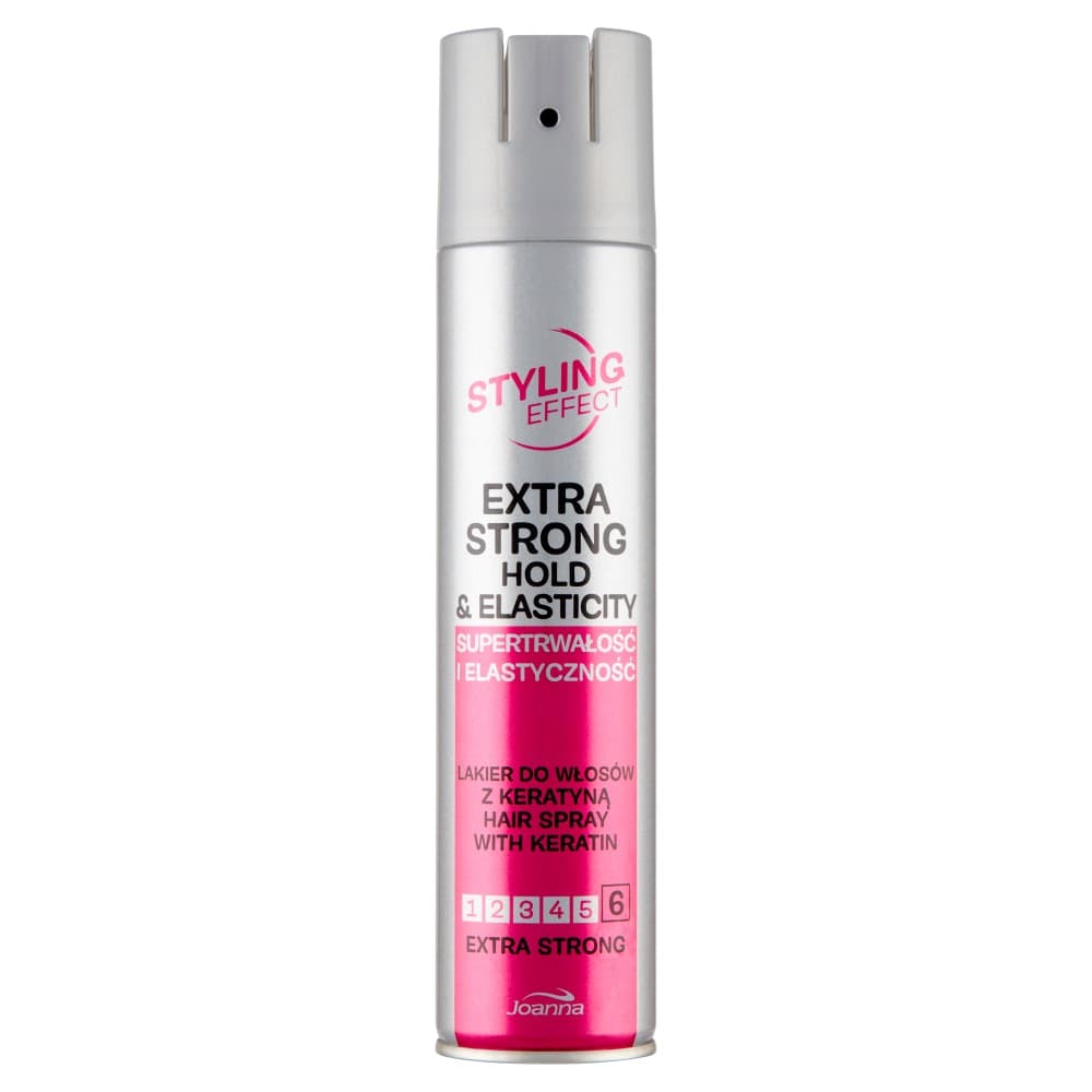 

Joanna Styling Effect Lakier do włosów Supertrwałość i Elastyczność extra strong 250ml