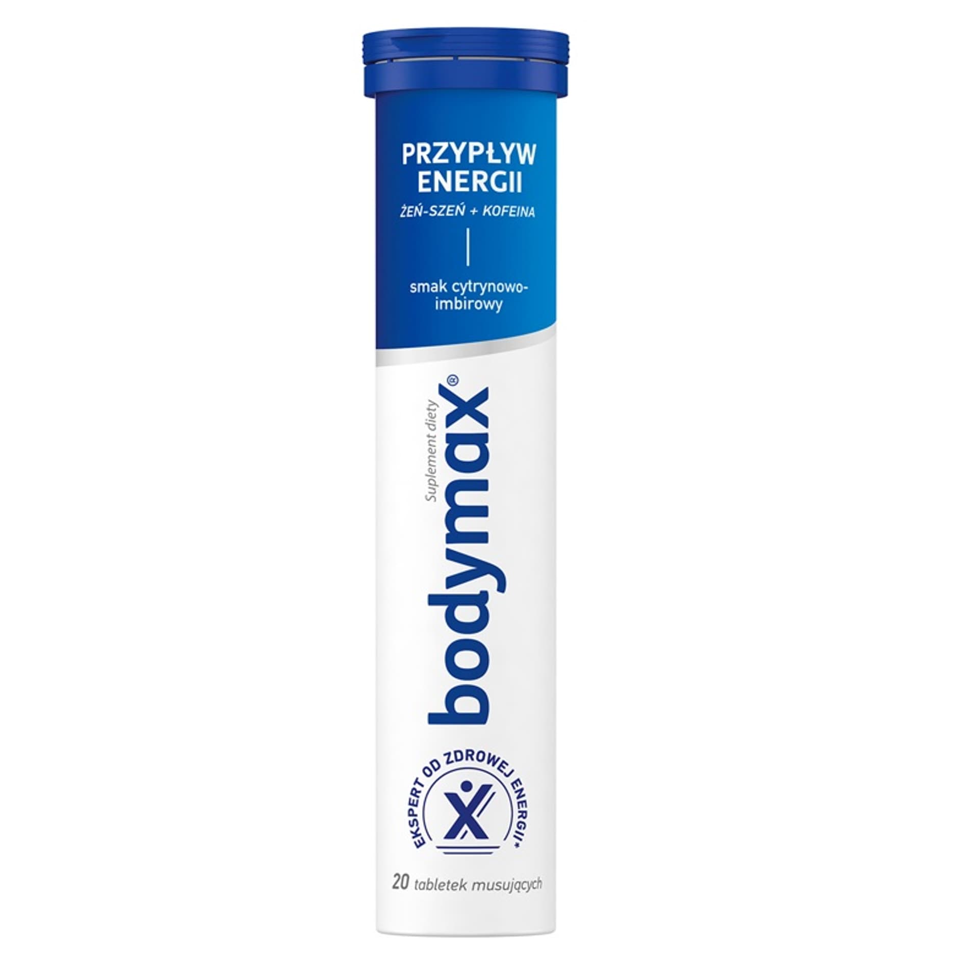 

BODYMAX Przypływ Energii - Żeń szeń+Kofeina - suplement diety 1op.-20szt