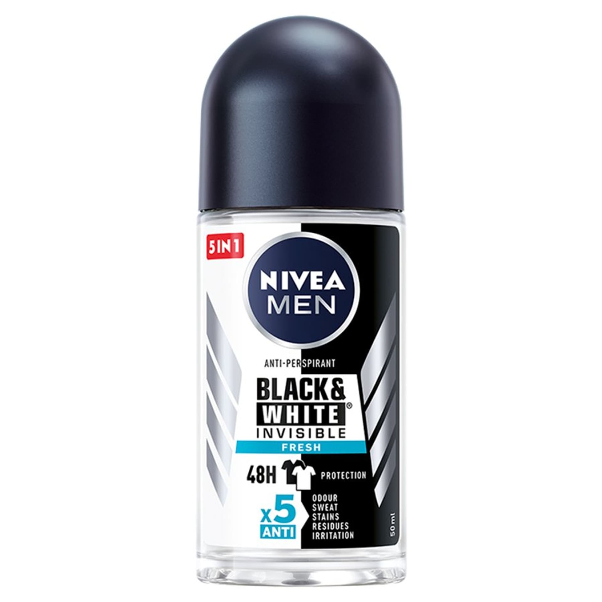 

Nivea Black&White INVISIBLE FRESH Antyperspirant roll-on męski 50ml