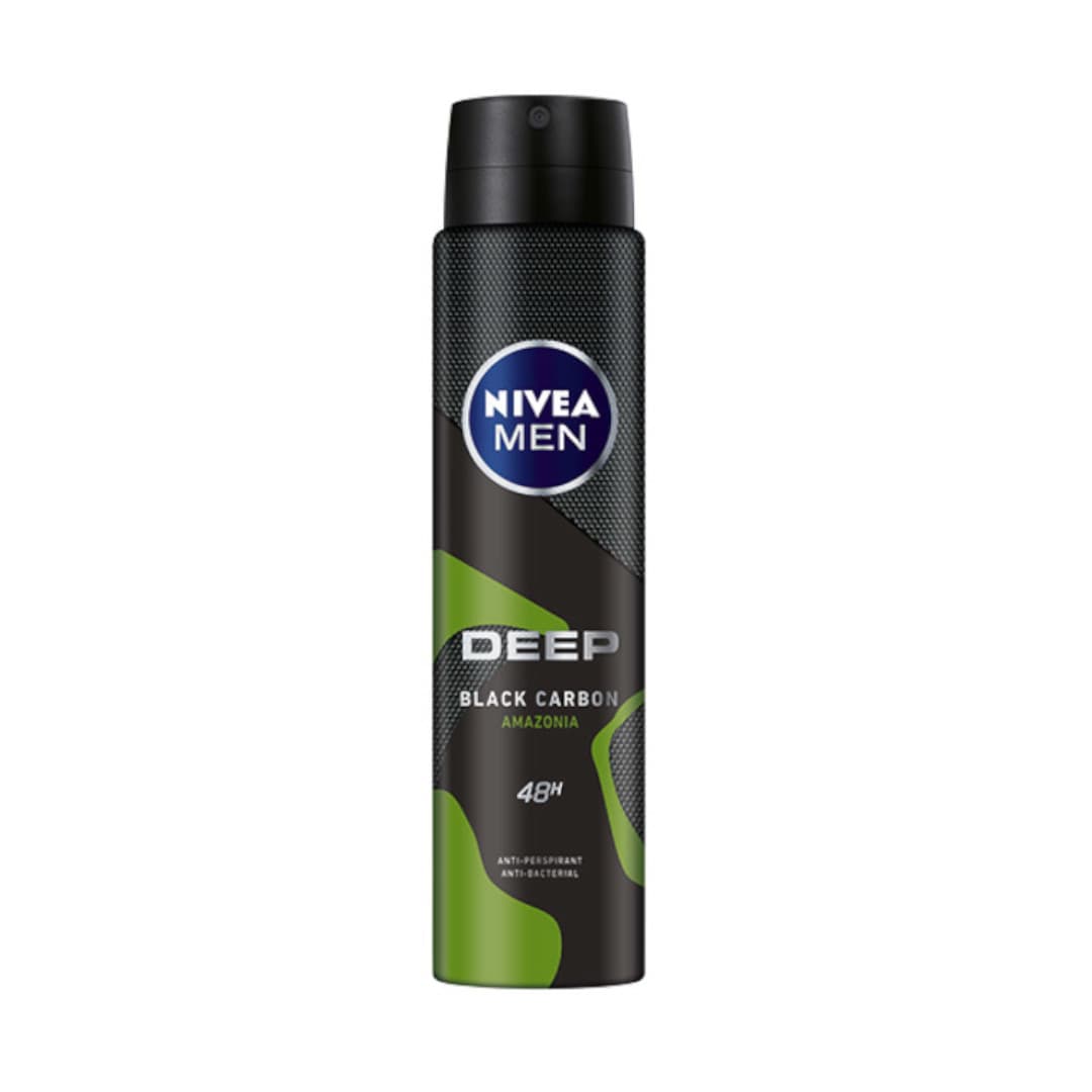 

Nivea Dezodorant DEEP BLACK CARBON AMAZONIA spray męski 250ml