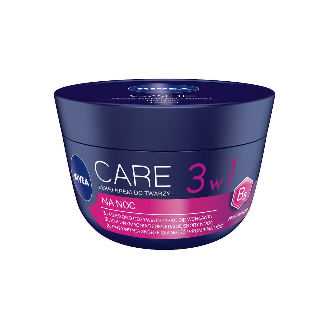 

Nivea Care Lekki krem do twarzy na noc 5w1 100ml