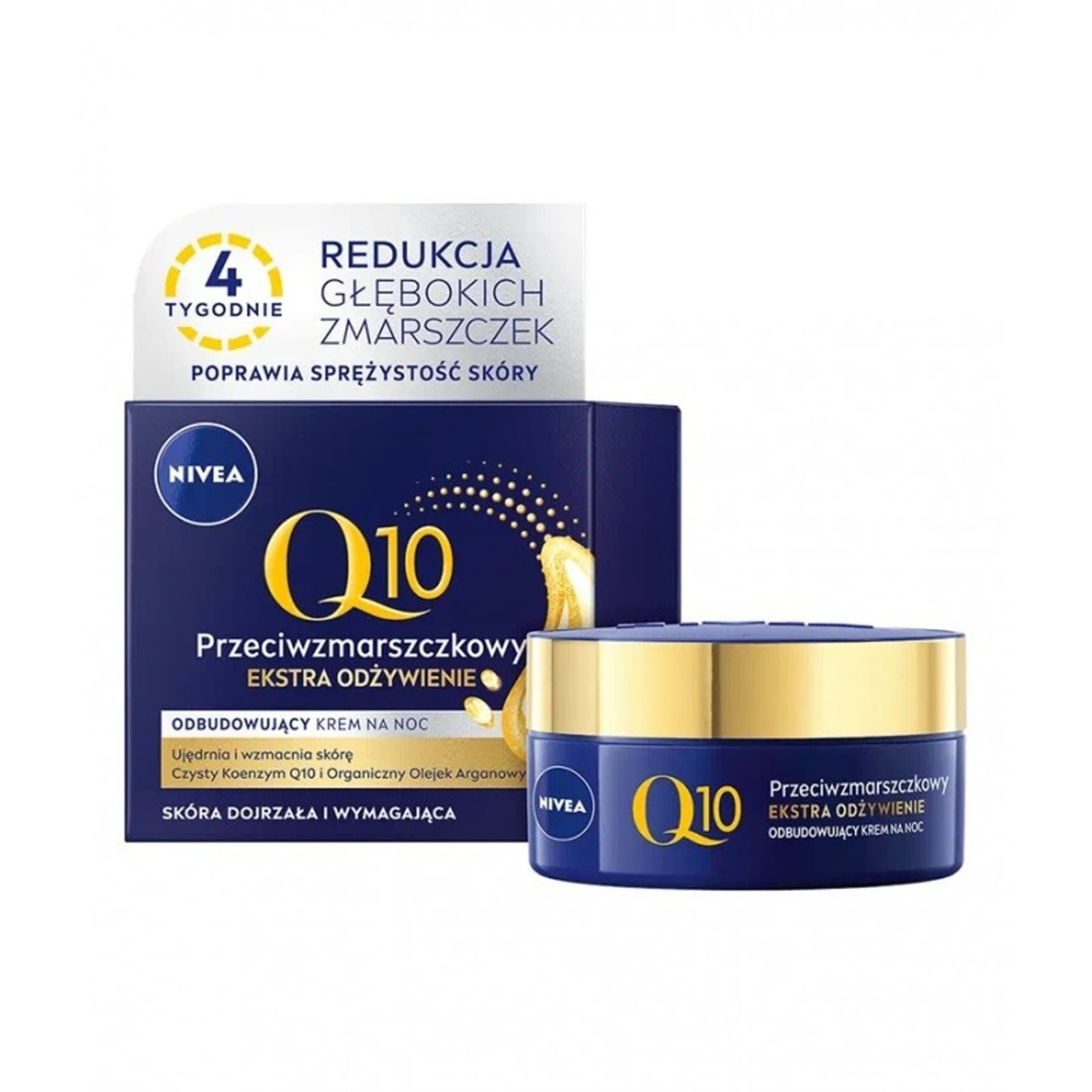 

Nivea Q10 Przeciwzmarszczkowy odbudowujący krem na noc Ekstra Odżywienie 50 ml