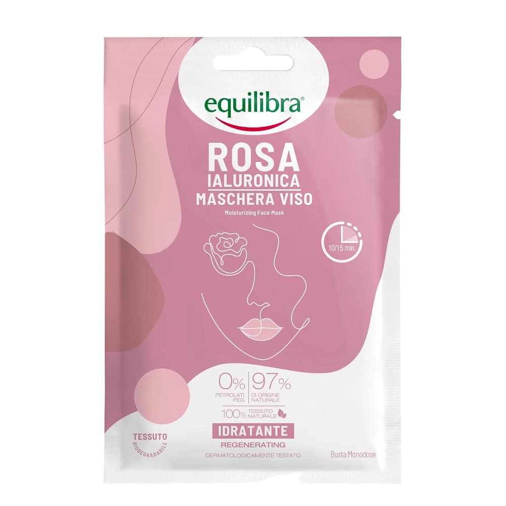 

Equilibra Rosa Różana Maska nawilżająca na twarz z kwasem hialuronowym 1szt.