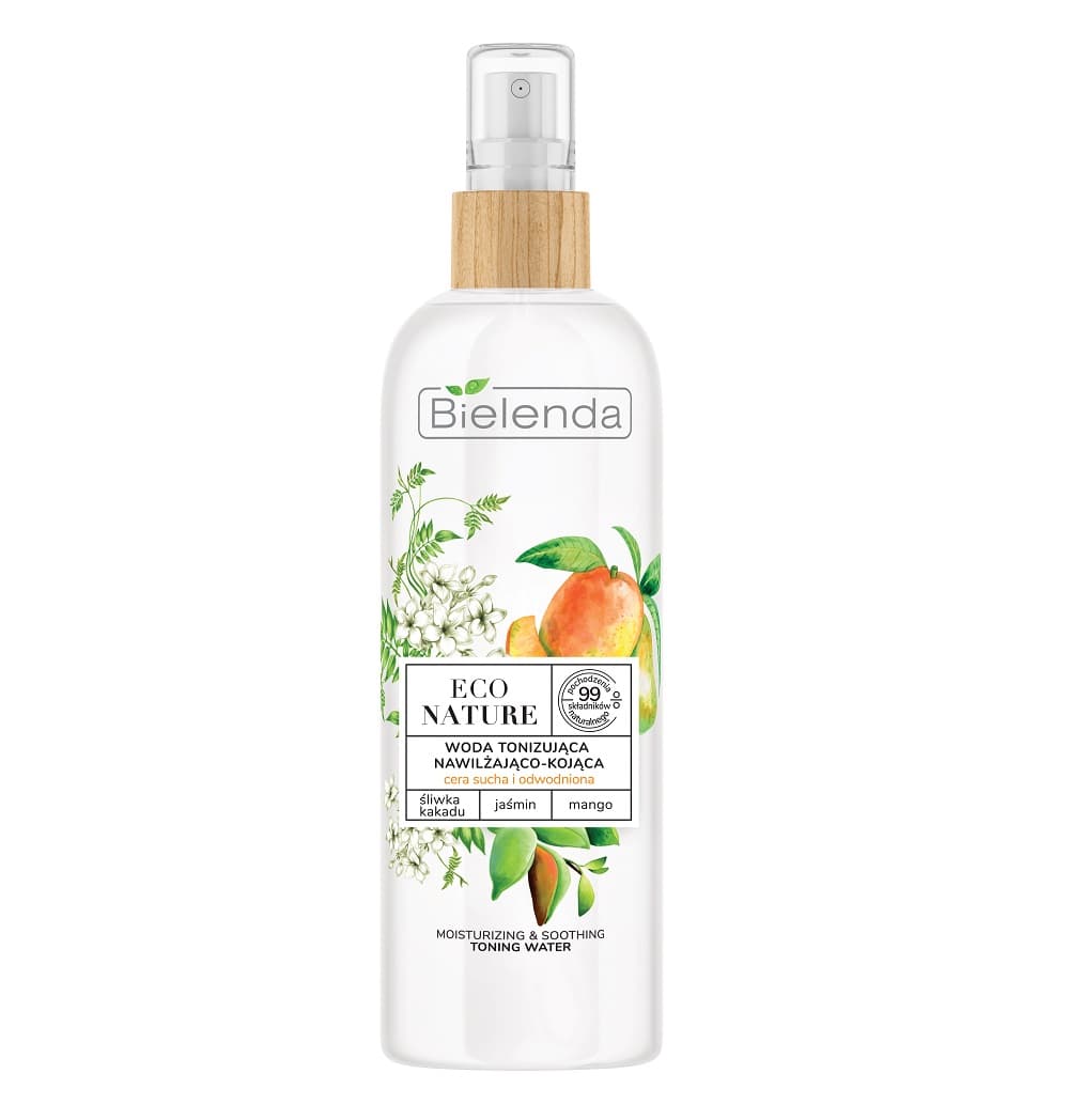 

BIELENDA Eco Nature woda tonizująca nawilżająco-kojąca Śliwka Kakadu, Jaśmin, Mango 200ml
