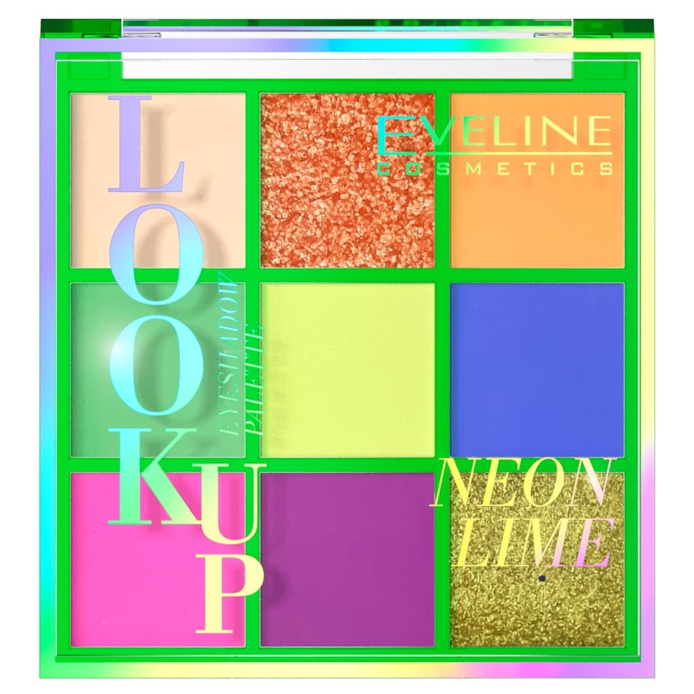 

Eveline Look Up Paletka cieni do powiek (9) Neon Lime 1szt, 9) neon lime 1sz
