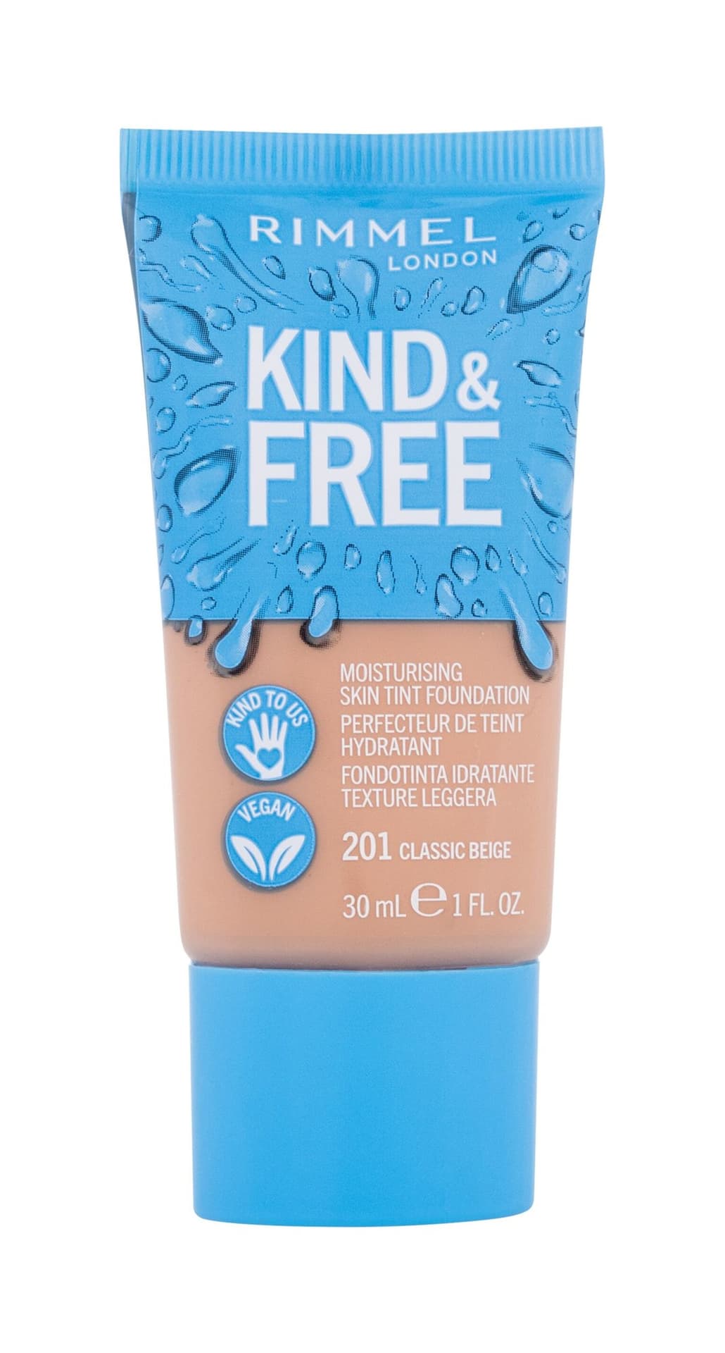 

Rimmel Podkład nawilżający do twarzy Kind & Free nr 201 Classic Beige 30ml