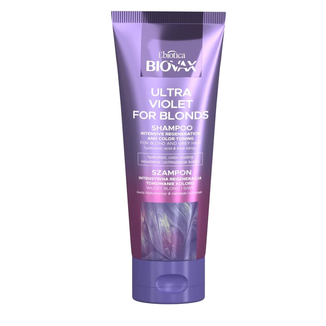 

L`BIOTICA Biovax Ultra Violet for Blonds Szampon Intensywna Regeneracja i Tonowanie Koloru do włosów blond i siwych 200ml