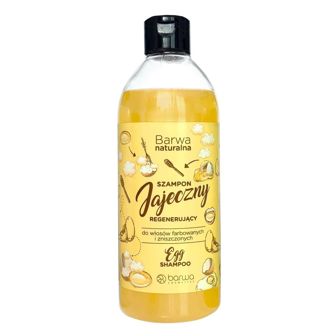 

BARWA Naturalna Szampon do włosów Jajeczny regenerujący - włosy farbowane i zniszczone 500ml