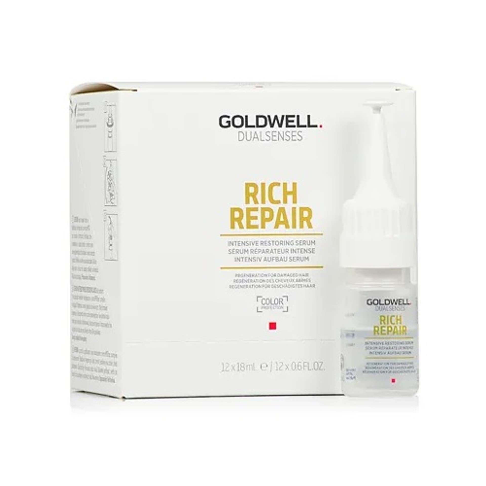 

Goldwell Dualsenses Rich Repair Intensive Conditioning Serum serum w ampułkach do włosów zniszczonych 12x18ml