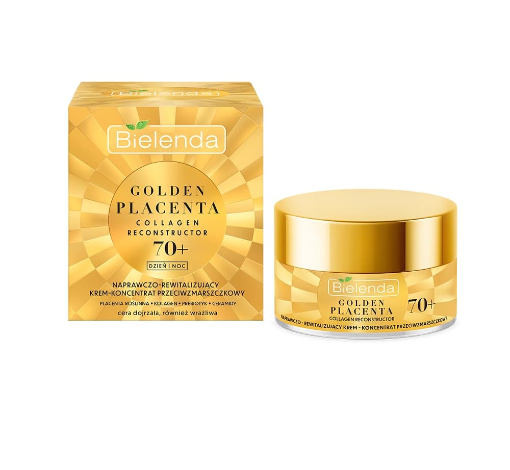 

Bielenda Golden Placenta 70+ Naprawczo -Rewitalizujący Krem-koncentrat przeciwzmarszczkowy na dzień i noc 50ml