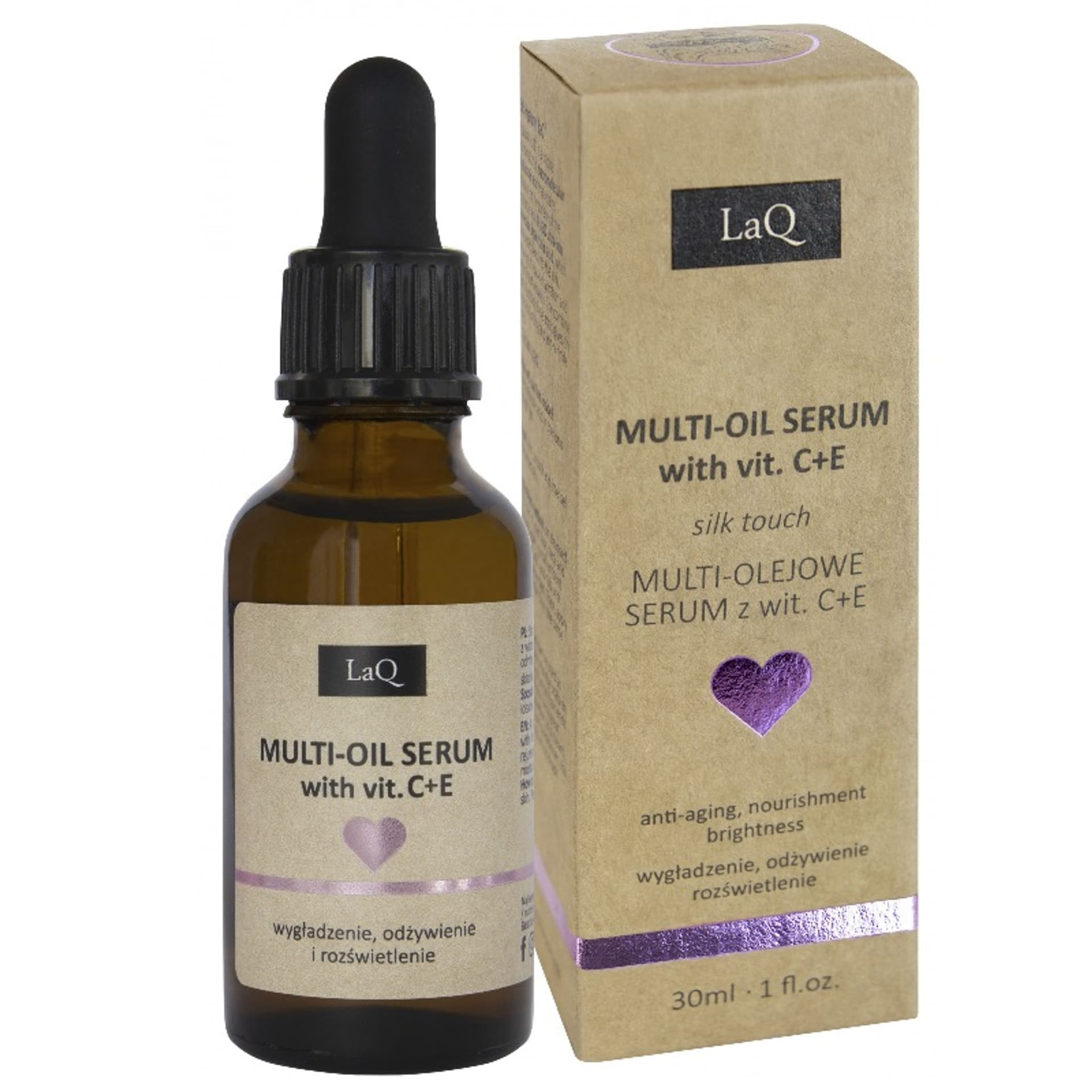 

LaQ Kocica Piwonia Multi-Olejowe Serum z Witaminą A i C 30ml