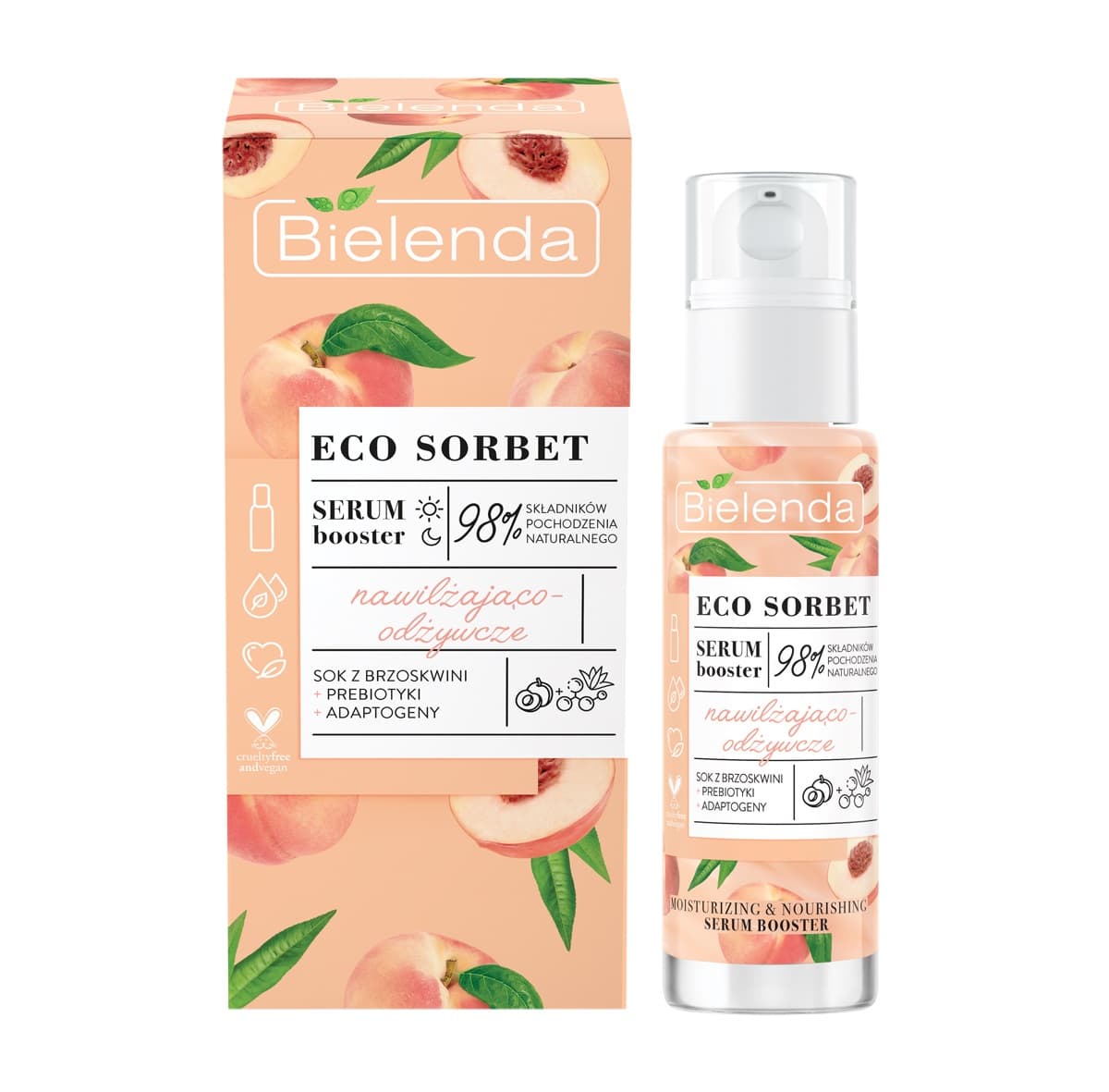 

Bielenda Eco Sorbet Brzoskwinia Serum Booster nawilżająco-odżywcze 30ml
