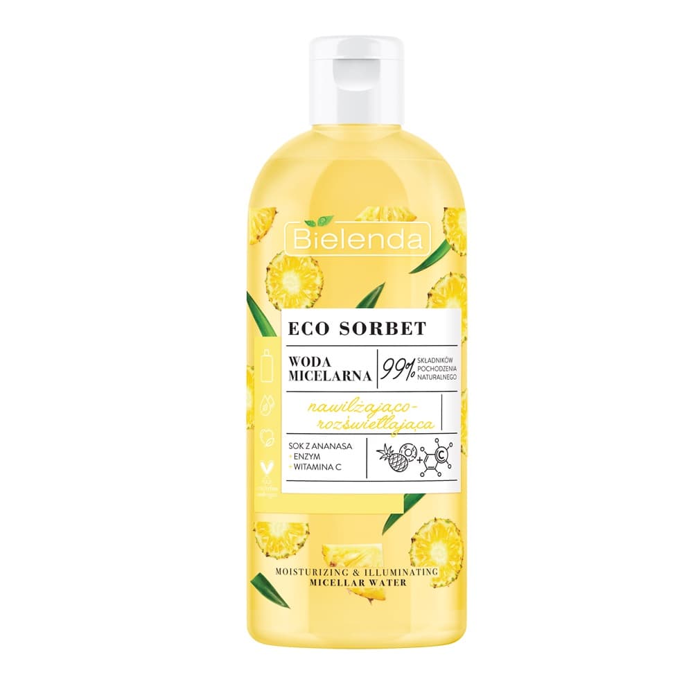 

Bielenda Eco Sorbet Ananas Woda micelarna nawilżająco-rozświetlająca 500ml