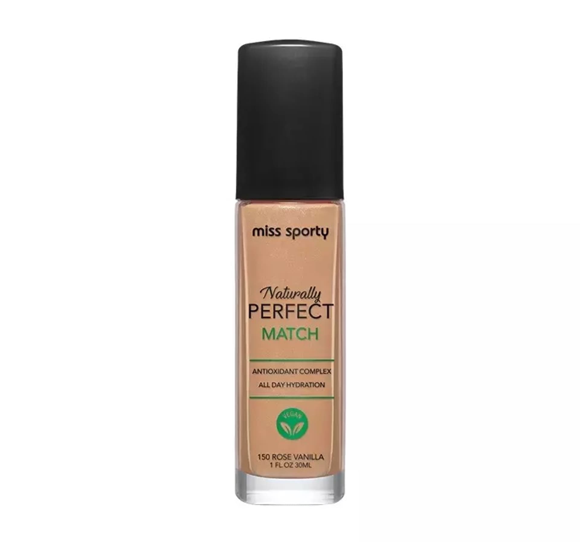 

Miss Sporty Naturally Perfect Match wegański podkład nawilżający 150 Rose Vanilla 30ml