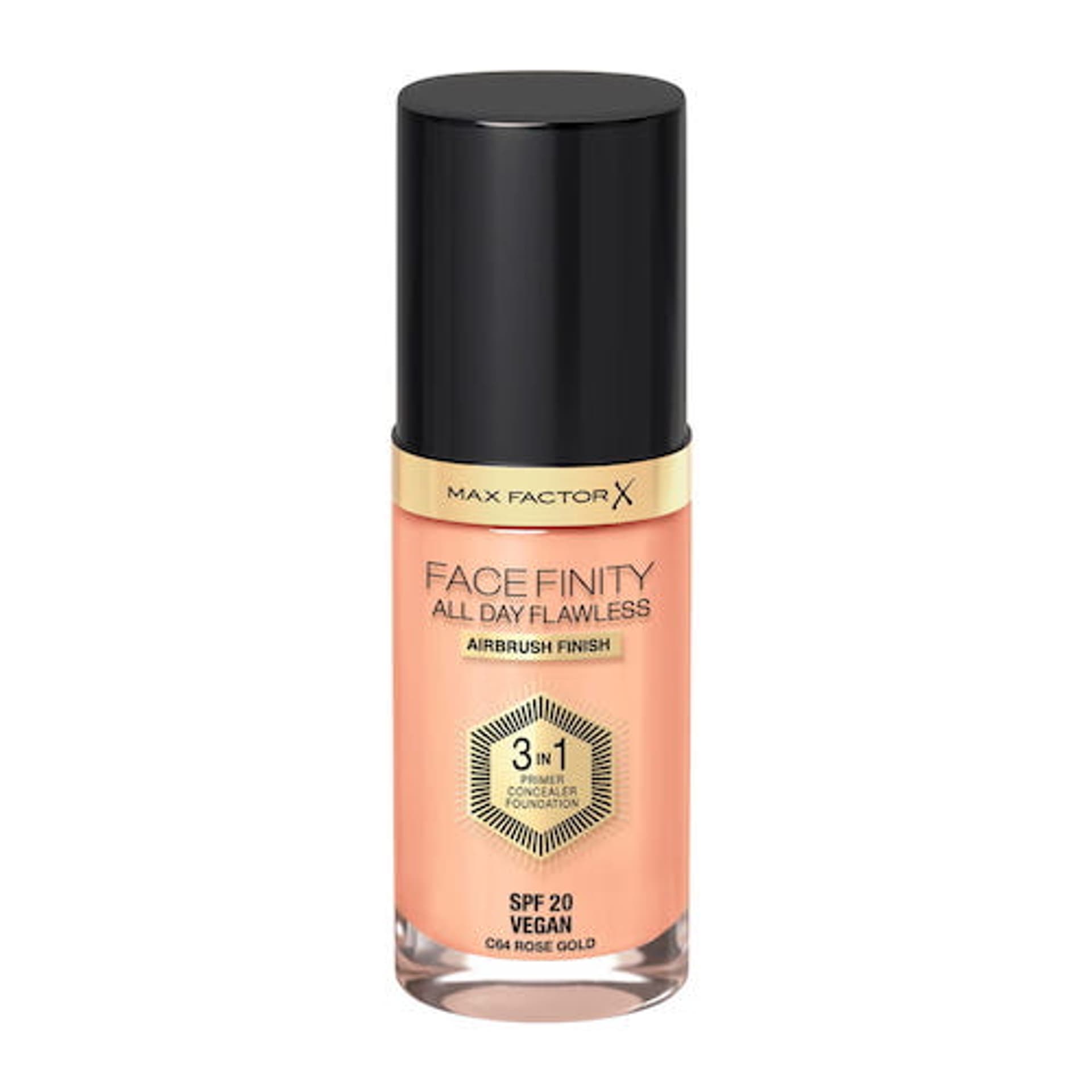

Max Factor Facefinity All Day Flawless 3w1 kryjący podkład w płynie 64 Rose Gold 30ml
