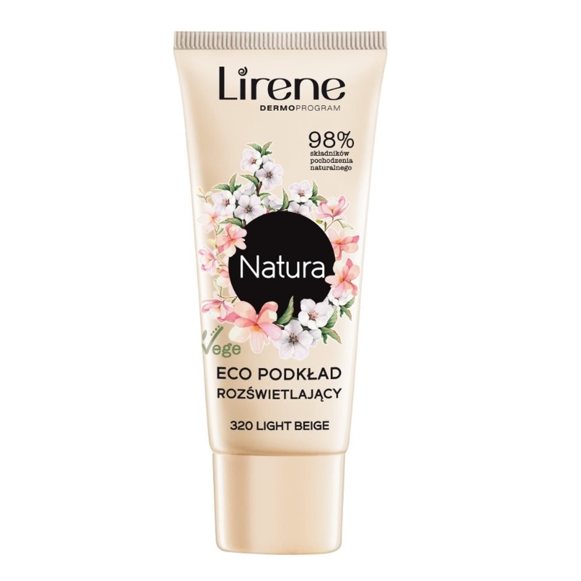 

Lirene Natura Eco podkład rozświetlający 320 Light Beige 30ml