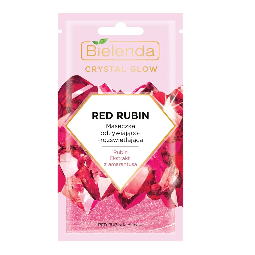 

Bielenda Crystal Glow Maseczka odżywiająco-rozświetlająca Red Rubin 8g
