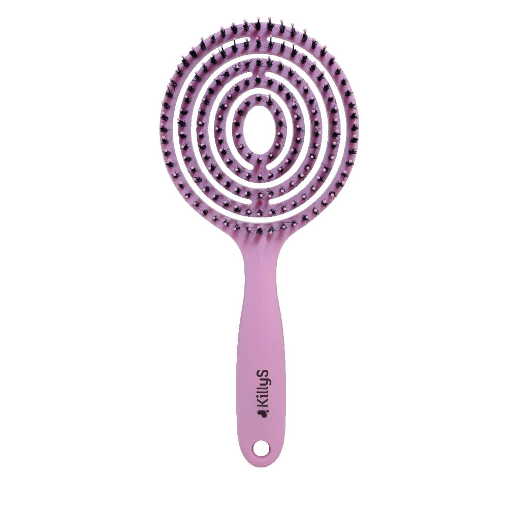 

KillyS Ovalo Flexi Hair Brush owalna szczotka do włosów Pudrowy Róż