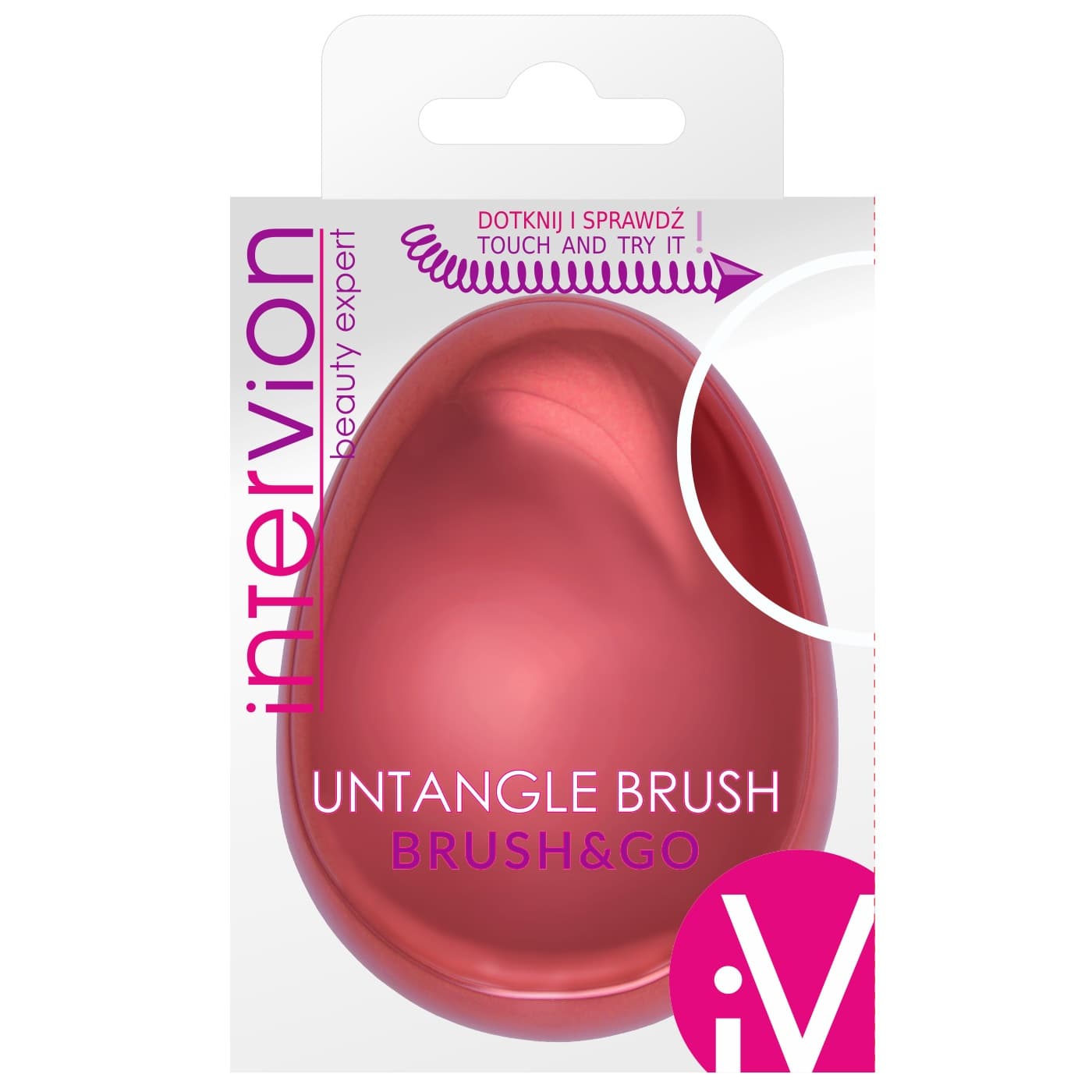 

Inter Vion Untangle Brush szczotka do włosów Glossy Metallic