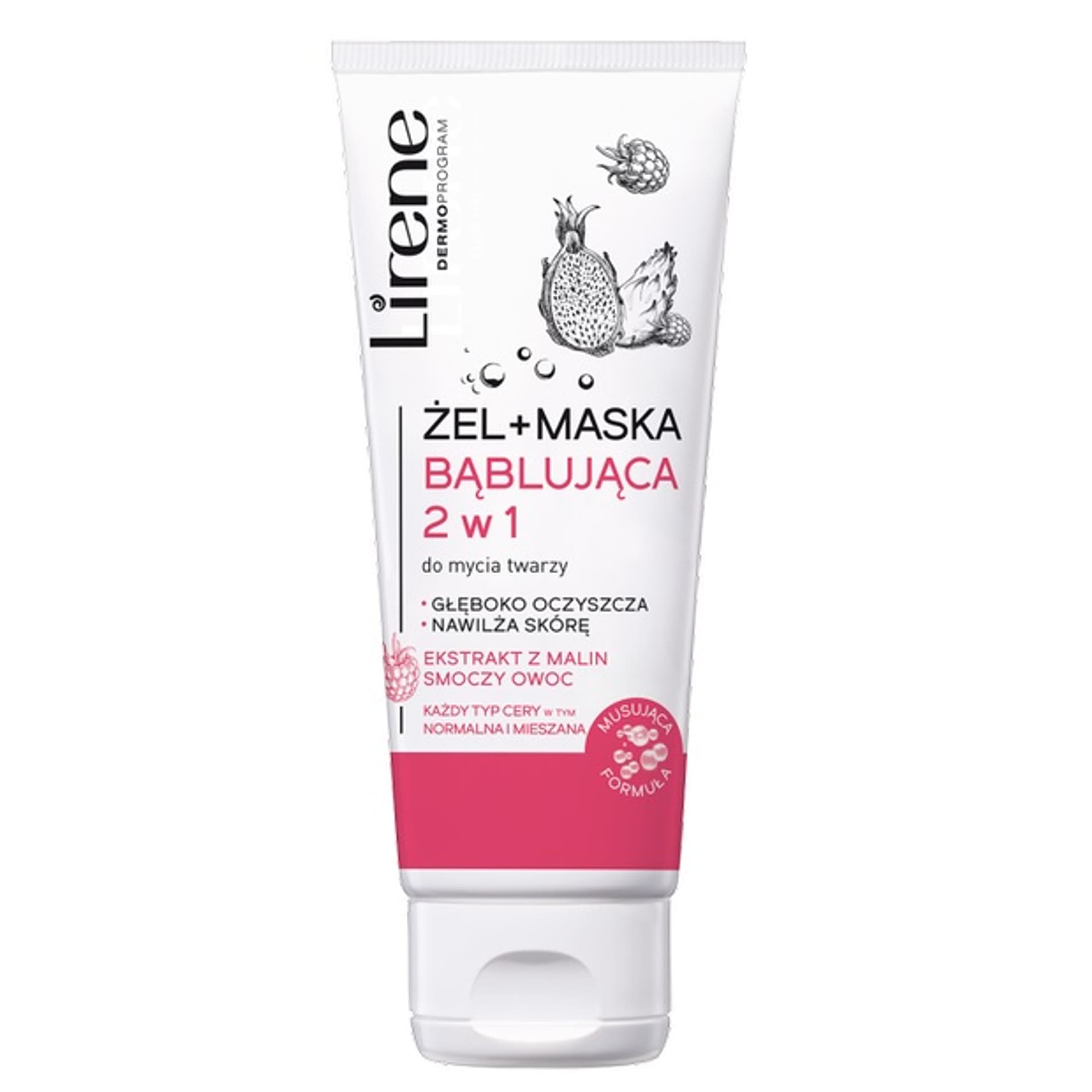 

Lirene Żel+maska bąblująca 2 w 1 do mycia twarzy 75ml