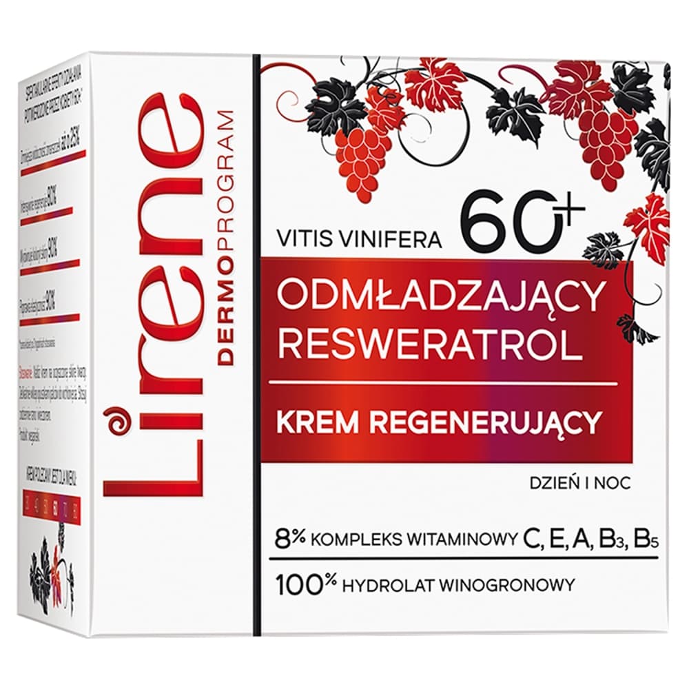 

Lirene Odmładzający Resweratrol 60+ krem regenerujący na dzień i noc 50ml