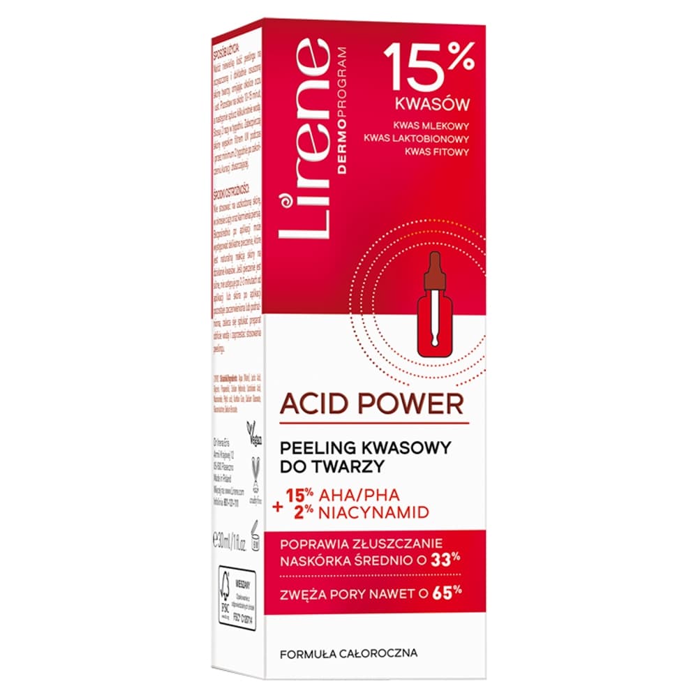 

Lirene Acid Power peeling kwasowy do twarzy 30ml
