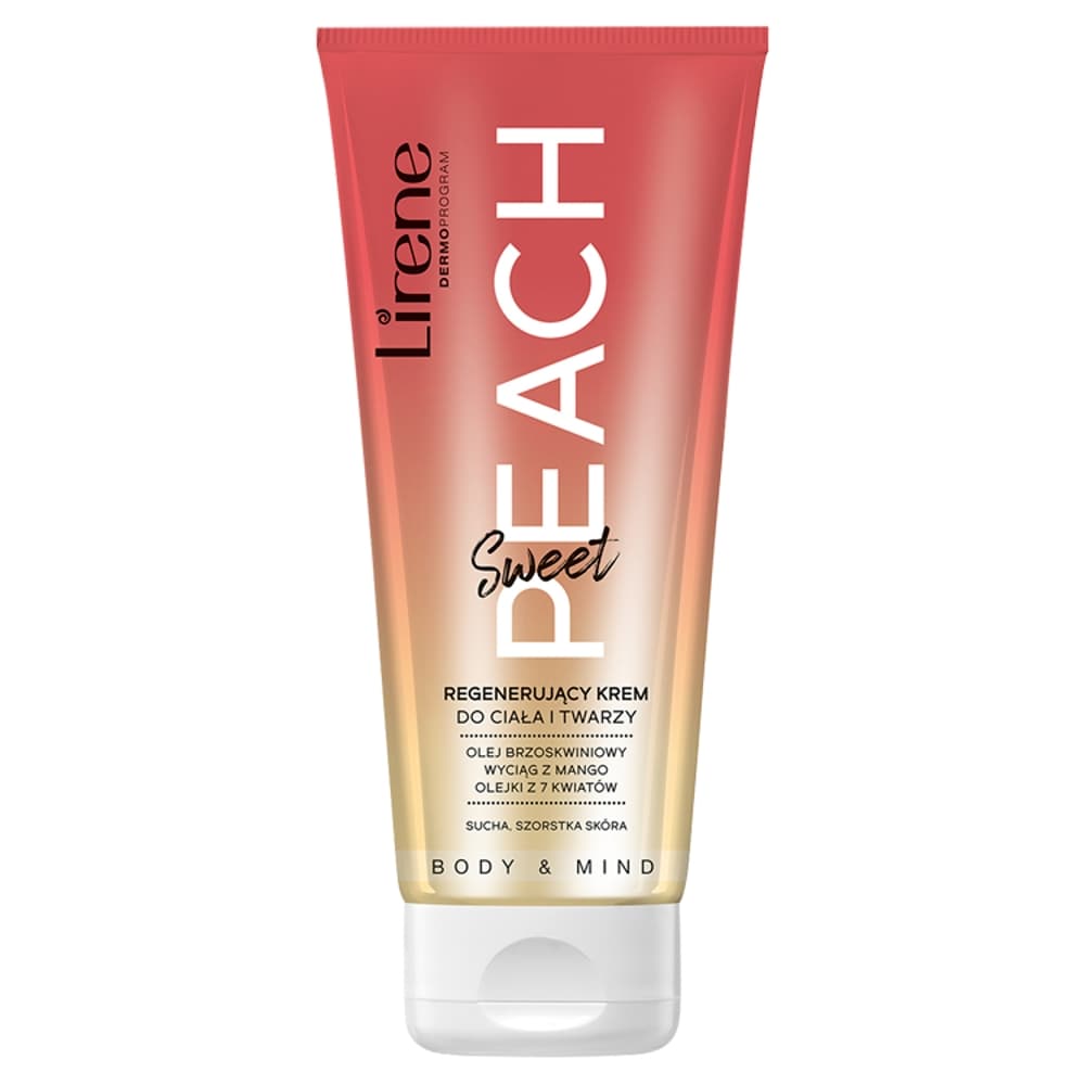 

Lirene Body Mind regenerujący krem do ciała i twarzy Sweet Peach 200ml