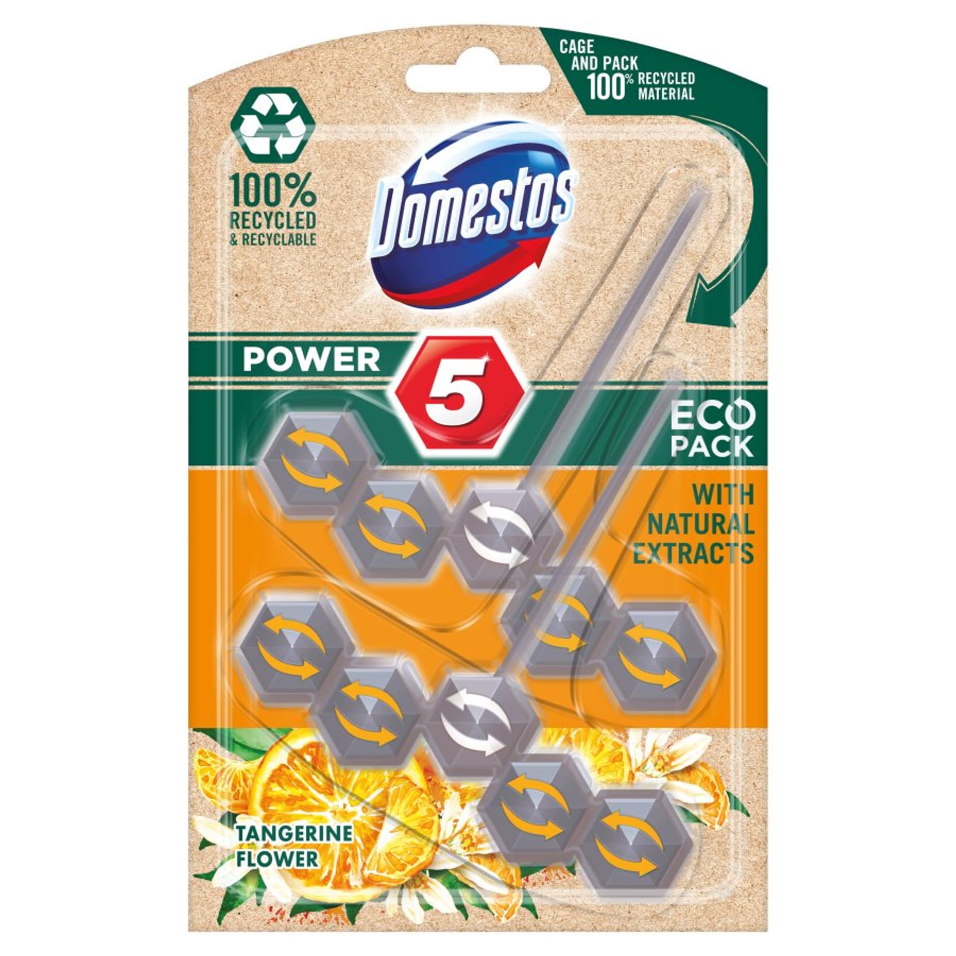 

DOMESTOS Power 5 Eco Kostka zapachowa WC Tang 2x55g