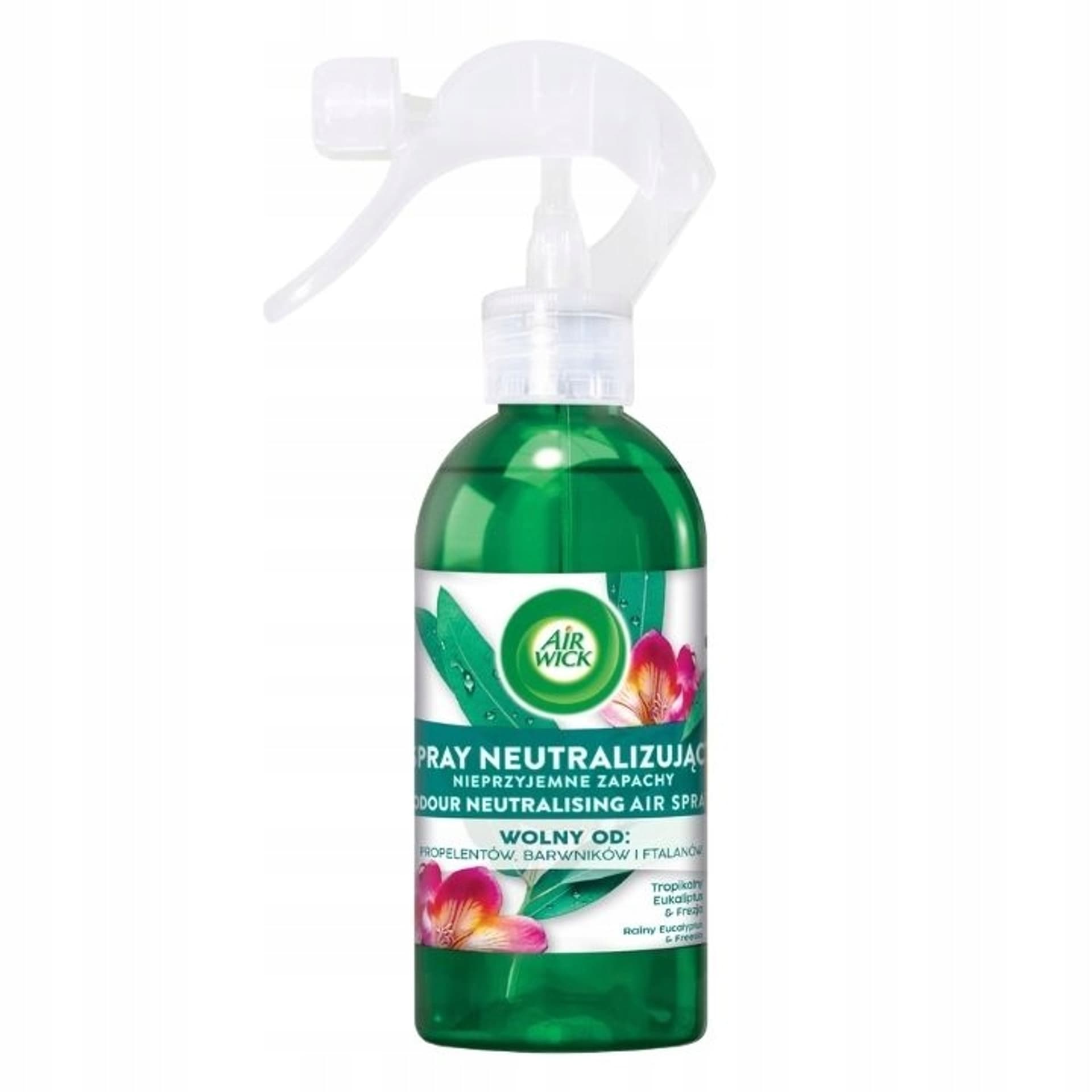 

Air Wick Spray neutralizujący nieprzyjemne zapachy Tropikalny Eukaliptus Frezja 237ml