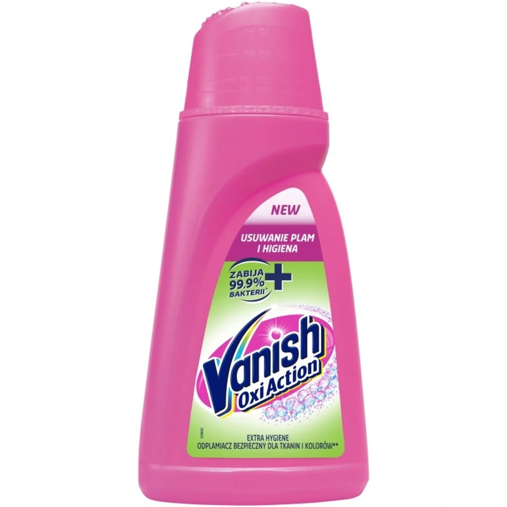 

Vanish Oxi Action Extra Hygiene dezynfekujący odplamiacz do tkanin w płynie 940ml