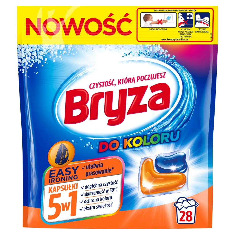 

Bryza Easy Ironing 5w1 kapsułki do prania koloru 28szt