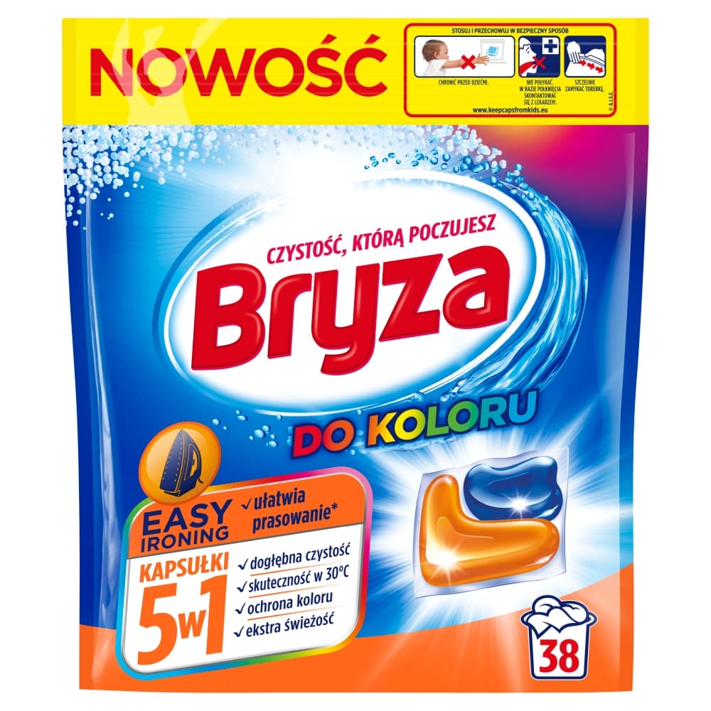 

Bryza Easy Ironing 5w1 kapsułki do prania koloru 38szt