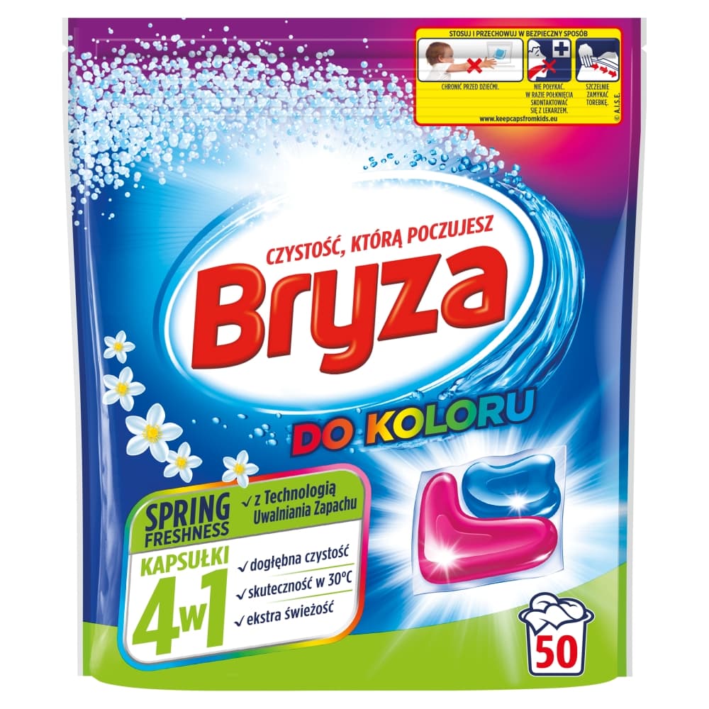 

Bryza Spring Freshness 4w1 kapsułki do prania koloru 50szt