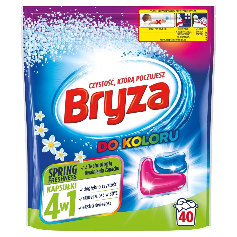 

Bryza Spring Freshness 4w1 kapsułki do prania koloru 40szt