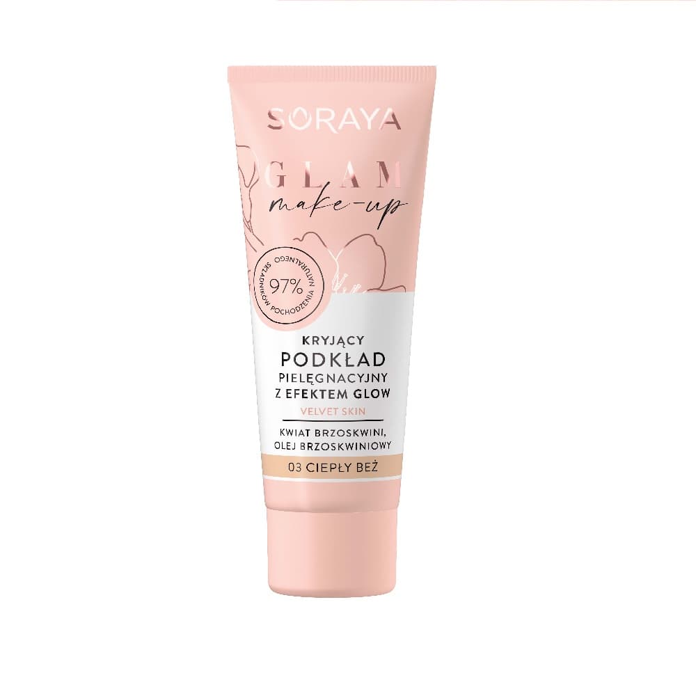

Soraya Glam Make-Up Kryjący Podkład pielęgnacyjny z efektem Glow nr 03 ciepły beż 30ml
