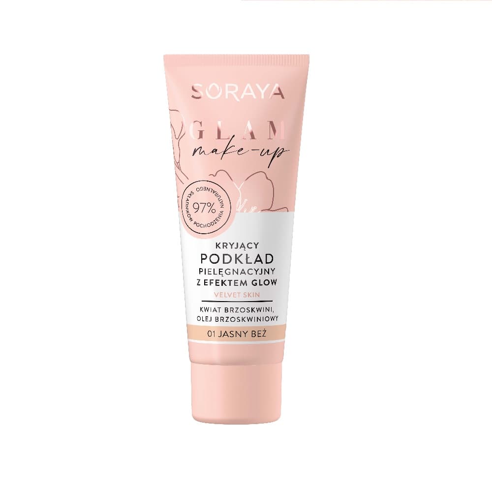 

Soraya Glam Make-Up Kryjący Podkład pielęgnacyjny z efektem Glow nr 01 jasny beż 30ml