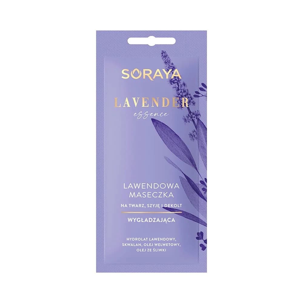 

Soraya Lavender Essence Lawendowa Maseczka wygładzająca na twarz,szyję i dekolt 8ml