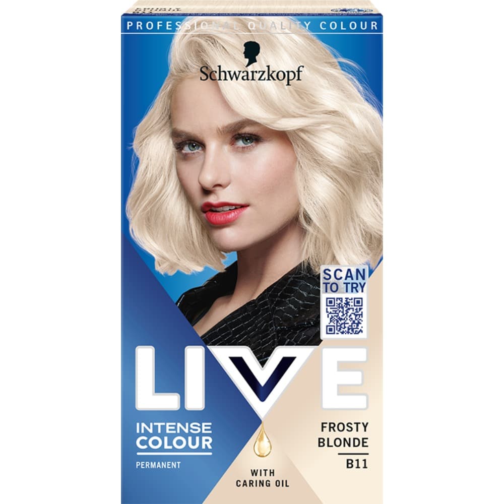 

Schwarzkopf Live Krem koloryzujący 2w1 nr B11 Frosty Blonde 1op.