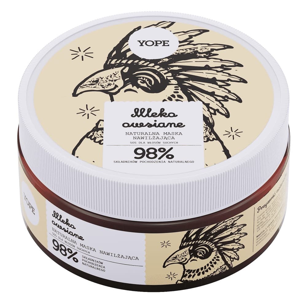 

YOPE Naturalna maska nawilżająca do włosów Mleko Owsiane 300ml