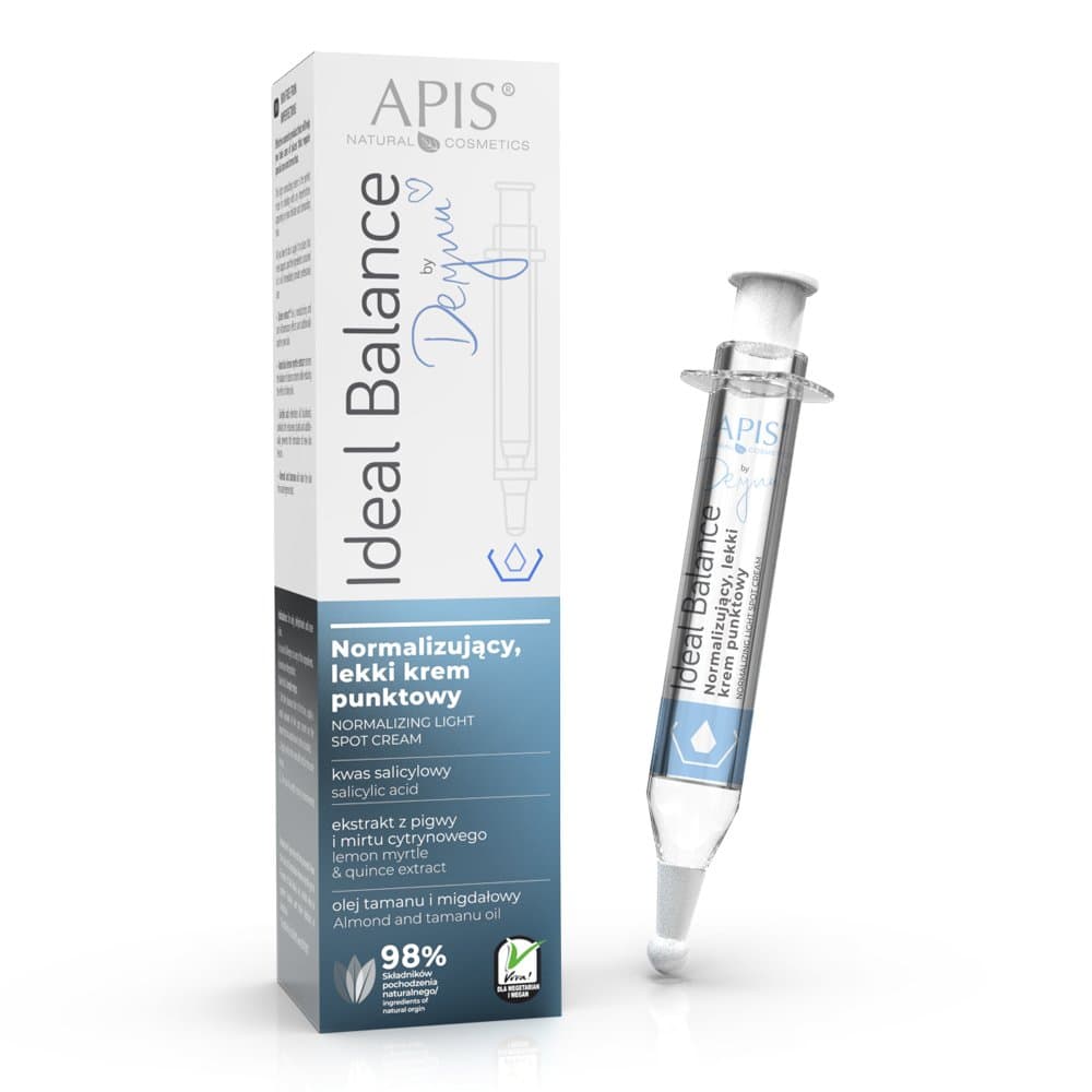 

Apis ideal balance by deynn, normalizujacy lekki krem punkowy 10 ml