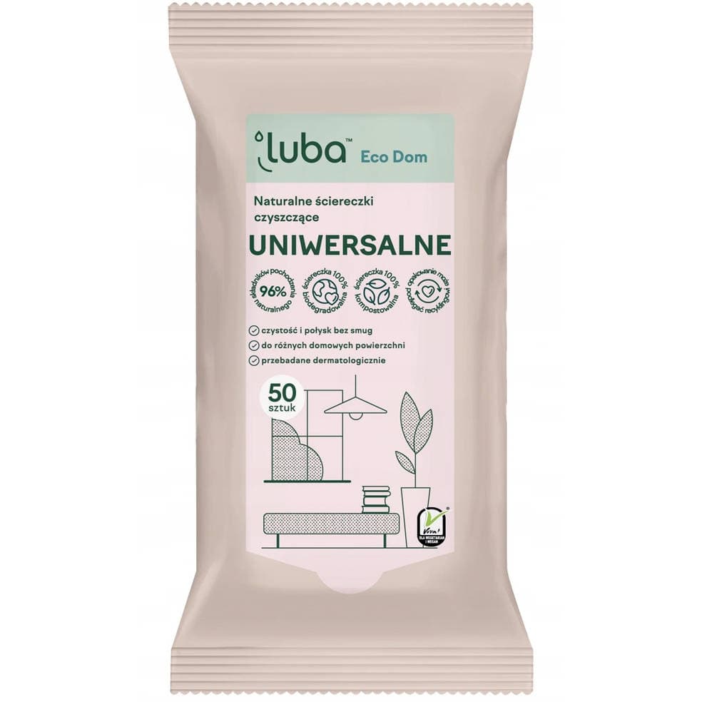 

Luba Eco Dom naturalne ściereczki czyszczące Uniwersalne 50szt