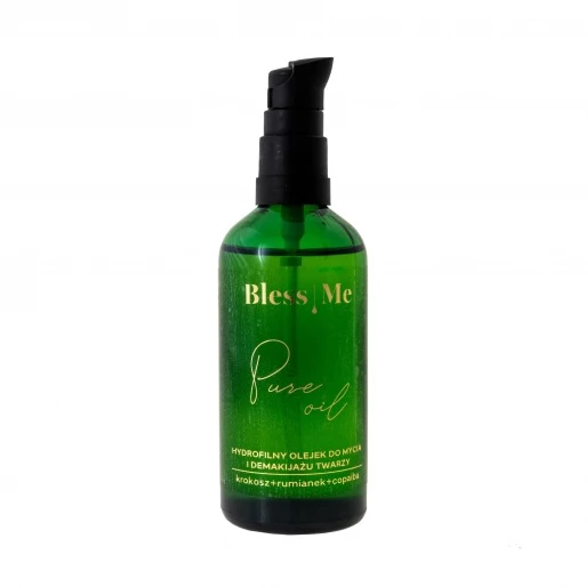 

BLESS ME Pure Oil hydrofilny olejek do mycia i demakijażu twarzy Krokosz, Rumianek Copaiba 100ml