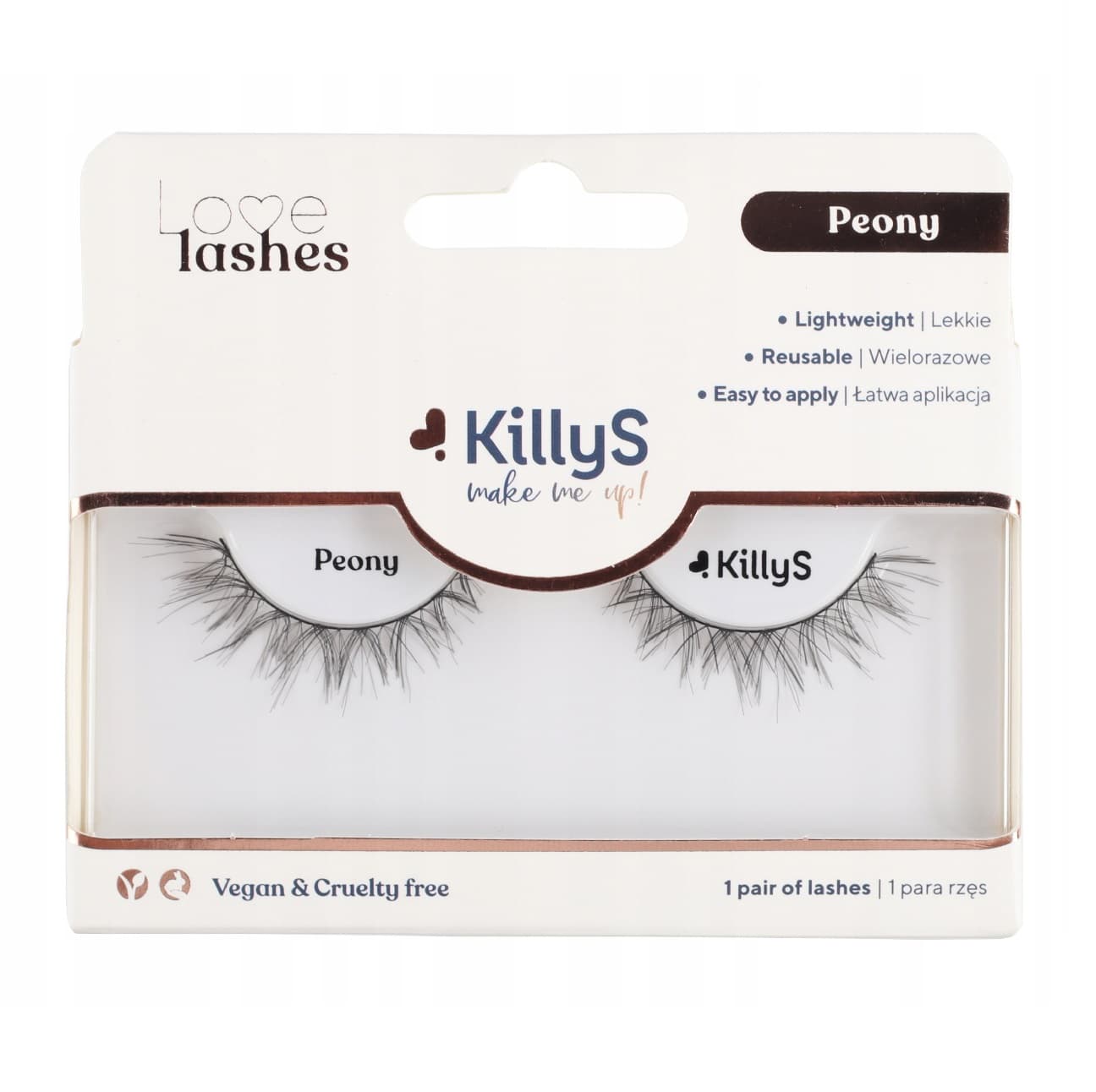 

KILLYS Make Me Up! Love Lashes sztuczne rzęsy na pasku 1 para Peony