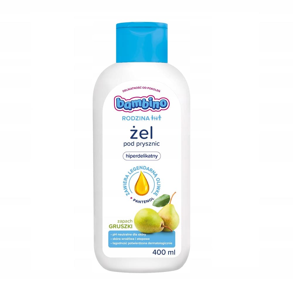 

Bambino Rodzina Żel pod prysznic hiperdelikatny o zapachu gruszki 400ml
