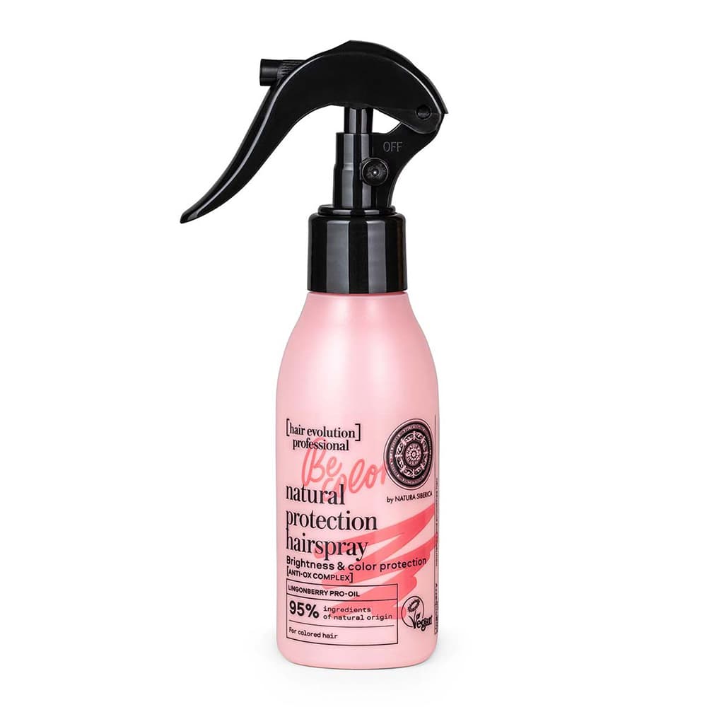 

Naturalny, wegański ochronny spray do włosów farbo