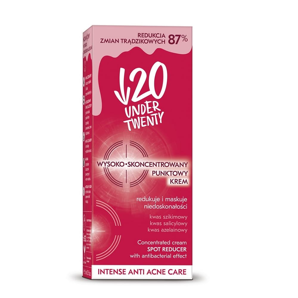 

UNDER TWENTY Anit Acne wysokoskoncentrowany punktowy krem 15ml