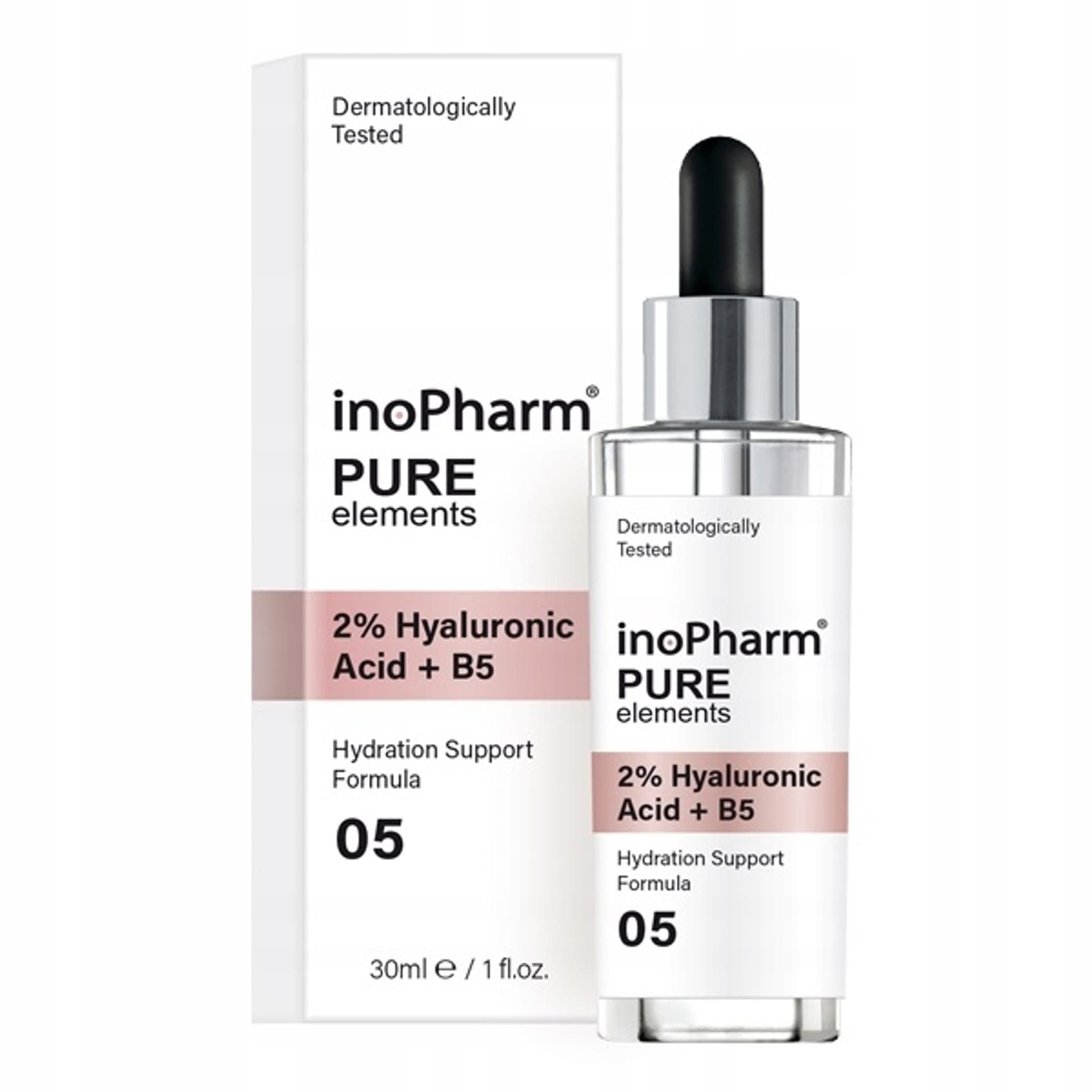

INOPHARM Pure serum do twarzy z 2% kwasem hialuronowym i witaminą B5 30ml