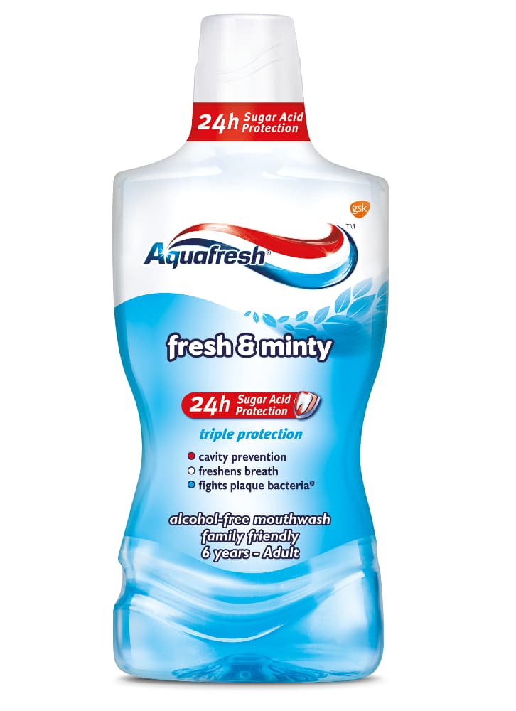 

Aquafresh Płyn do płukania jamy ustnej Triple Protection Fresh & Minty 500ml