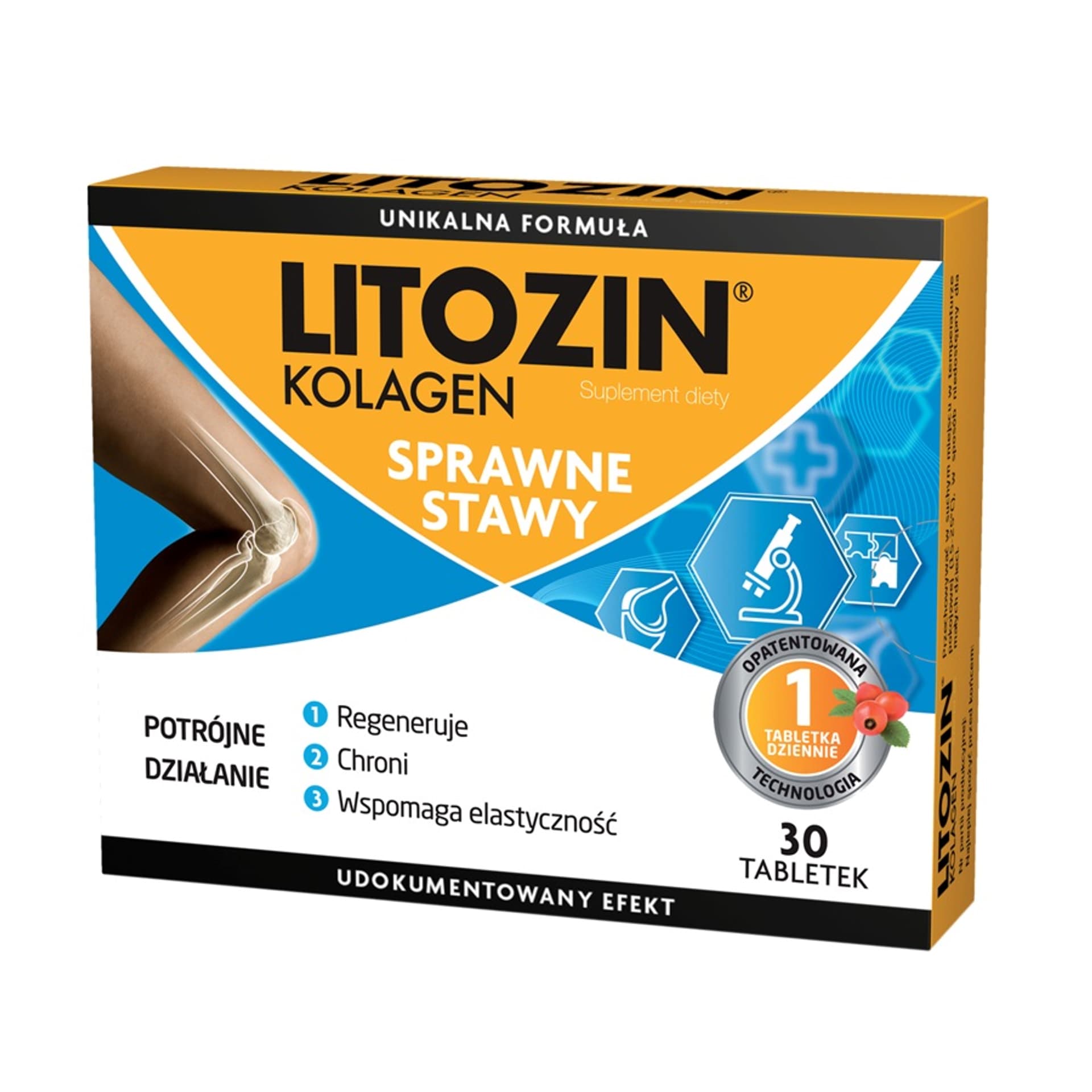 

Litozin Kolagen sprawne stawy suplement diety 30 tabletek